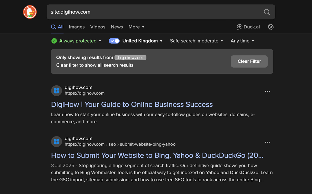 Duck Com How to Submit Your Website to DuckDuckGo